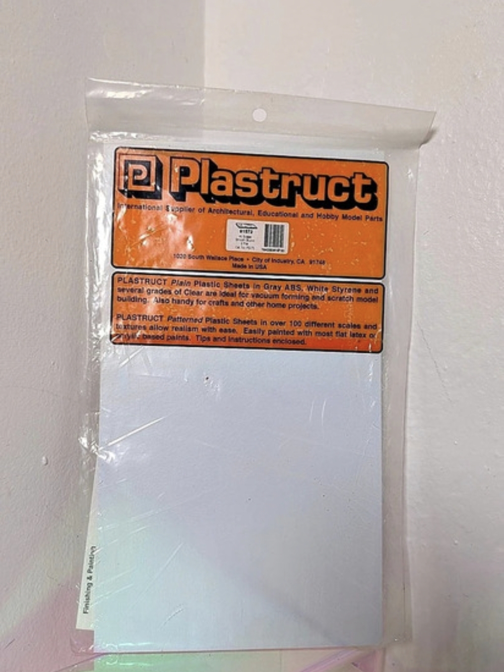 Plastruct Plastic Sheets in Gray ABS Gray ABS Plastic Sheet NWT